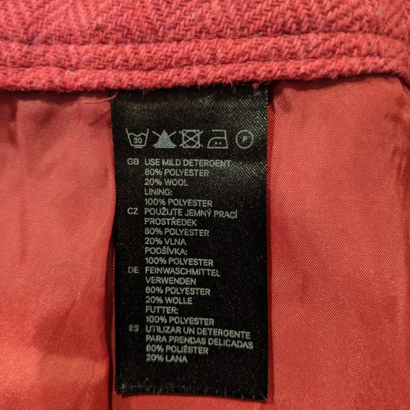 H&M Hot Pink Chevron Print Mini Skirt - Picture 4 of 5